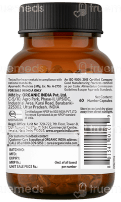 Organic India Ashwagandha Capsule 60